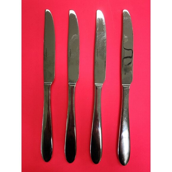 Oneida 18/10 Stainless Steel JENNIFER Lot of 4Dinner Knives - Picture 1 of 3